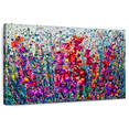 thumbnail image 1 of Elephant Stock The Breath Of Summer Wall Art - Horizontal Canvas Wall Art - Living Room Wall Decor - Abstract Canvas - Red And Pink Decor By Olena - 48" x 32", 1 of 8