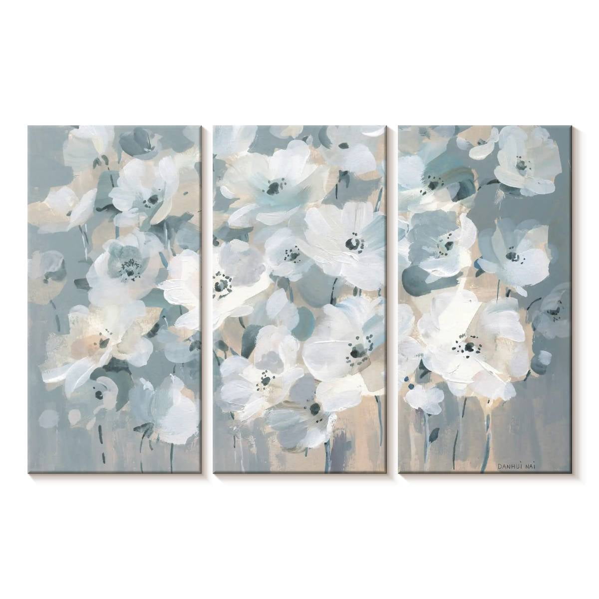 Elephant Stock Breezy Garden Wall Art - Horizontal Multi Panel Canvas ...
