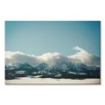 thumbnail image 1 of Elephant Stock Bridger Mountain Cloud Cover Wall Art - Horizontal Canvas Wall Art - Living Room Wall Decor - Nature Canvas - Teal And Blue Decor By Annie Bailey - 51" x 34", 1 of 4