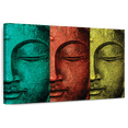 thumbnail image 1 of Elephant Stock Buddha Face Wall Art - Horizontal Canvas Wall Art - Living Room Wall Decor - Religion And Spirituality Canvas - Black And Red Decor By Mark Ashkenazi - 36" x 24", 1 of 8