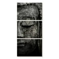 thumbnail image 1 of Elephant Stock Buddha Meditating Face Wall Art - Vertical Multi Panel Canvas - Living Room Wall Decor - Religion And Spirituality Multi Panel - Black And Gray Decor - 12" x 27", 1 of 4