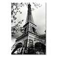 thumbnail image 1 of Elephant Stock Bw Eiffel Tower Wall Art - Vertical Canvas Wall Art - Dining Room Wall Decor - Architecture Canvas - Black And Gray Decor - 20" x 30", 1 of 4