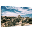 thumbnail image 1 of Elephant Stock Cactus Desert Wall Art - Horizontal Canvas Wall Art - Living Room Wall Decor - Floral And Botanical Canvas - Green And Beige Decor - 48" x 32", 1 of 8