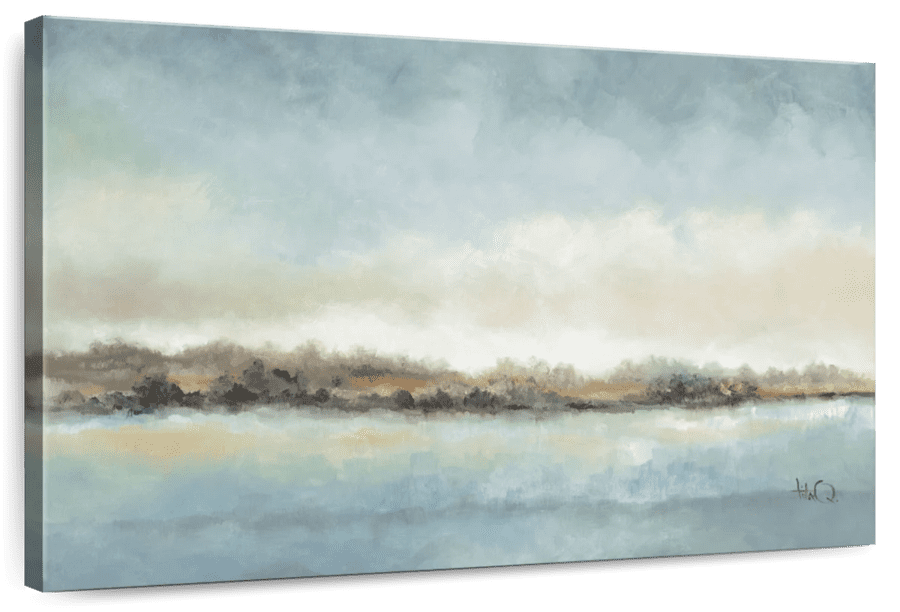 Elephant Stock Calm Horizon Wall Art - Horizontal Canvas Wall Art ...