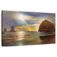 thumbnail image 1 of Elephant Stock Cannon Wall Art - Horizontal Canvas Wall Art - Living Room Wall Decor - Beach Canvas - Brown And Beige Decor By Greg Simanson - 12" x 8", 1 of 8
