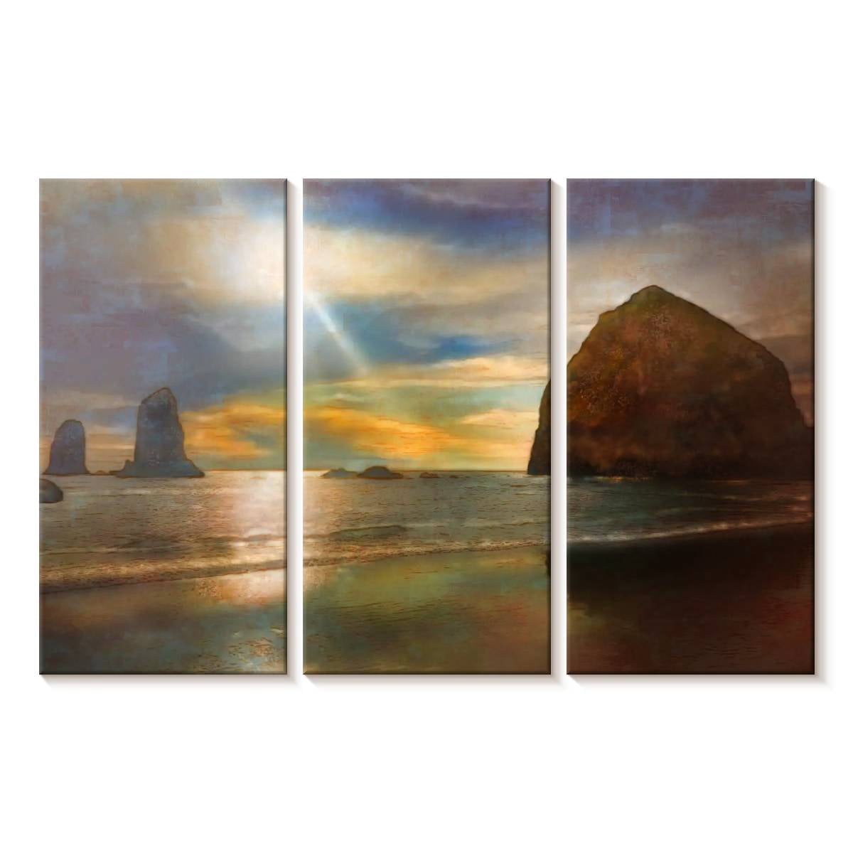 Elephant Stock Cannon Wall Art - Horizontal Multi Panel Canvas - Living ...