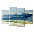 thumbnail image 1 of Elephant Stock Cape Cod Seashore Wall Art - Horizontal Multi Panel Canvas - Living Room Wall Decor - Abstract Multi Panel - Blue And Green Decor By Lanie Loreth - 84" x 54", 1 of 4