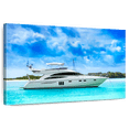 thumbnail image 1 of Elephant Stock Caribbean Luxury Yacht Wall Art - Horizontal Canvas Wall Art - Living Room Wall Decor - Transportation Canvas - Blue And Green Decor - 12" x 8", 1 of 8