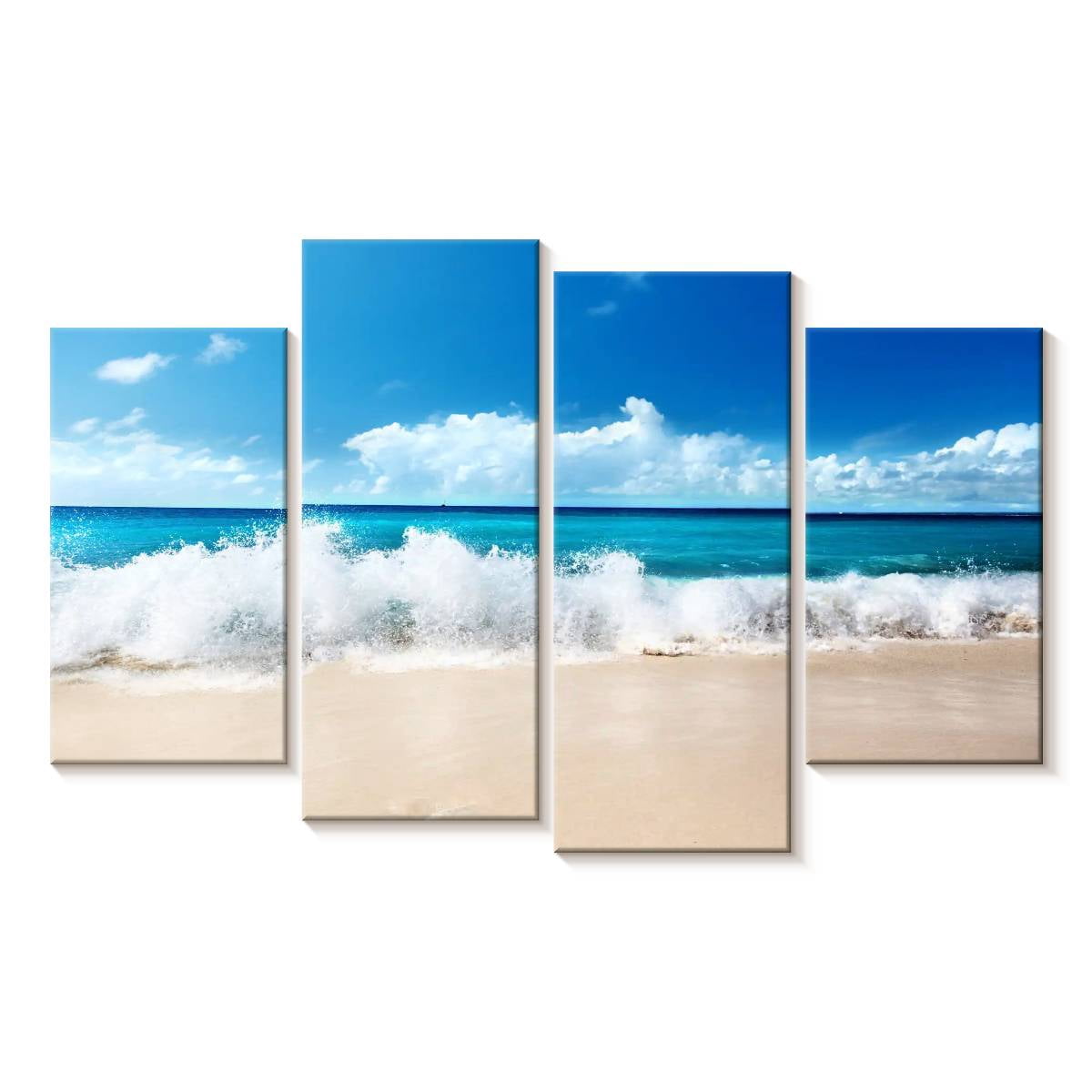 Elephant Stock Caribbean Ocean Wave Wall Art - Horizontal Multi Panel ...