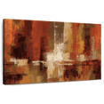 thumbnail image 1 of Elephant Stock Castanets Wall Art - Horizontal Canvas Wall Art - Living Room Wall Decor - Abstract Canvas - Brown And Red Decor By Silvia Vassileva - 12" x 8", 1 of 8
