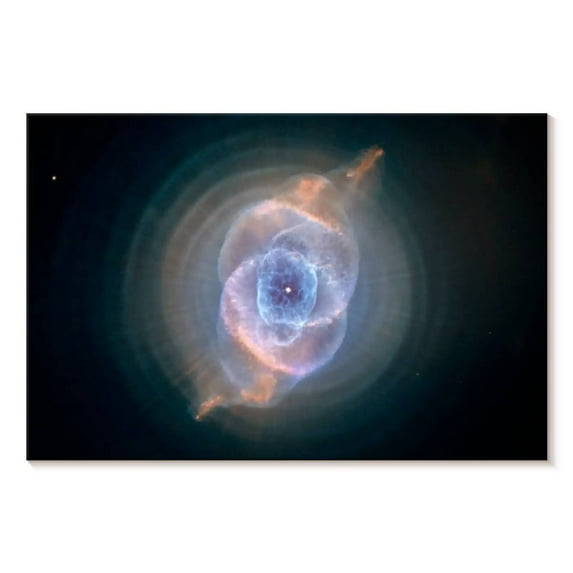Elephant Stock Cat's Eye Nebula Wall Art - Horizontal Canvas Wall Art - Living Room Wall Decor - Astronomy & Space Canvas - Black And Blue Decor By Nasa - 48" x 32"