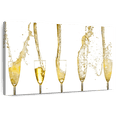 thumbnail image 1 of Elephant Stock Champagne Streams Wall Art - Horizontal Canvas Wall Art - Living Room Wall Decor - Food And Drink Canvas - White And Yellow Decor - 12" x 8", 1 of 8