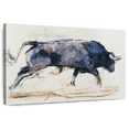 thumbnail image 1 of Elephant Stock Charging Bull 1998 Wall Art - Horizontal Canvas Wall Art - Living Room Wall Decor - Animal Canvas - White And Blue Decor By Mark Adlington - 24" x 16", 1 of 8