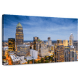 thumbnail image 1 of Elephant Stock Charlotte Uptown Skyline Wall Art - Horizontal Canvas Wall Art - Living Room Wall Decor - Places Canvas - Blue And Gray Decor - 48" x 32", 1 of 8