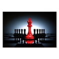 thumbnail image 1 of Elephant Stock Chess Red King Wall Art - Horizontal Canvas Wall Art - Living Room Wall Decor - Hobbies And Lifestyle Canvas - Black And Red Decor - 39" x 26", 1 of 4