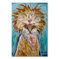 thumbnail image 1 of Elephant Stock Chicken Lola Polish Chicken Wall Art - Vertical Canvas Wall Art - Living Room Wall Decor - Animal Canvas - Teal And Orange Decor By Hippie Hound Studios - 26" x 39", 1 of 4