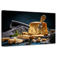 thumbnail image 1 of Elephant Stock Chunks Of Parmesan Wall Art - Horizontal Canvas Wall Art - Kitchen Wall Decor - Food And Drink Canvas - Gray And Orange Decor - 48" x 32", 1 of 8