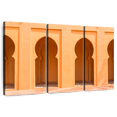 thumbnail image 1 of Elephant Stock Classic Moroccan Arches Wall Art - Horizontal Multi Panel Canvas - Living Room Wall Decor - Architecture Multi Panel - Orange And Brown Decor - 57" x 36", 1 of 8