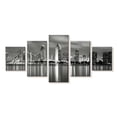 thumbnail image 1 of Elephant Stock Cloudy Day San Diego Wall Art - Horizontal Multi Panel Canvas - Living Room Wall Decor - City Multi Panel - Black And Gray Decor - 29" x 12", 1 of 4