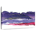 thumbnail image 1 of Elephant Stock Coastal Ink Iv Wall Art - Horizontal Canvas Wall Art - Living Room Wall Decor - Abstract Canvas - Purple And Blue Decor By Chris Paschke - 48" x 32", 1 of 8