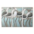 thumbnail image 1 of Elephant Stock Coastal Parade Wall Art - Horizontal Multi Panel Canvas - Living Room Wall Decor - Animal Multi Panel - Gray And Blue Decor By Norman Wyatt Jr. - 23" x 14", 1 of 4