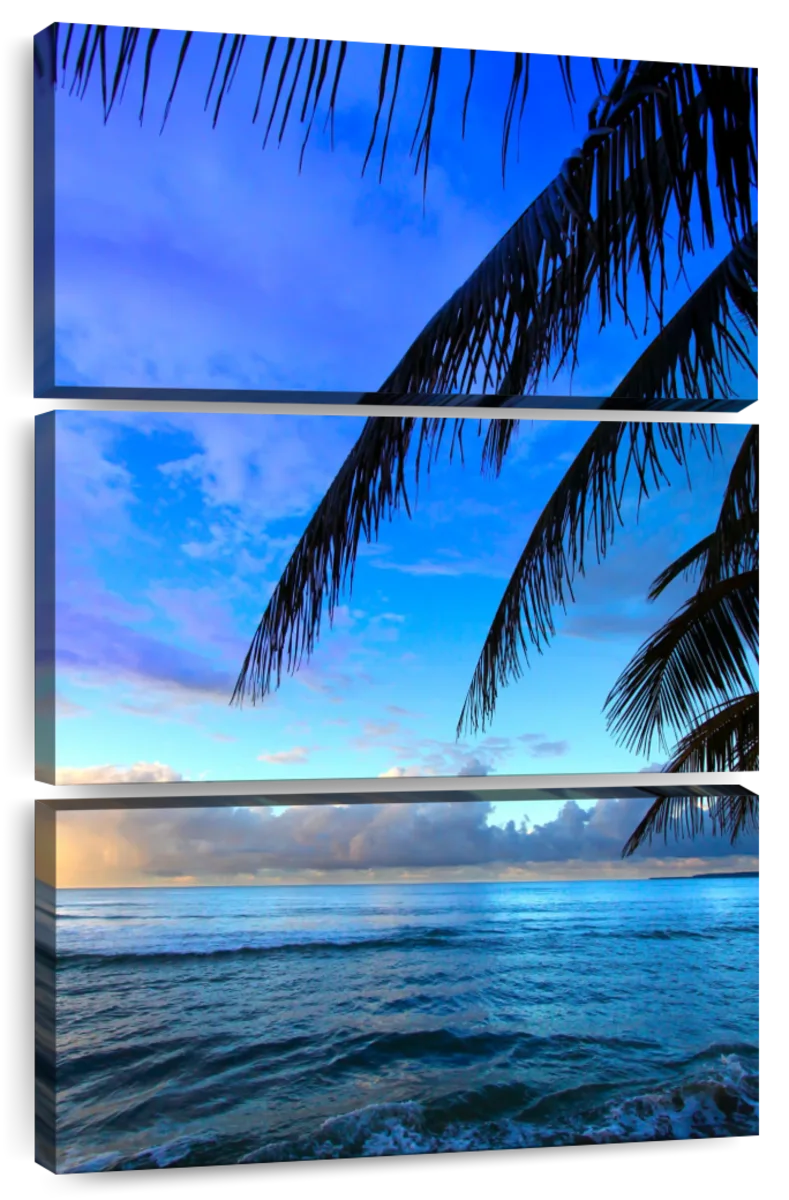 Elephant Stock Coastal Puerto Rico Wall Art - Vertical Multi Panel ...