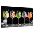 thumbnail image 1 of Elephant Stock Cocktails Wall Art - Horizontal Canvas Wall Art - Dining Room Wall Decor - Food And Drink Canvas - Black And Orange Decor - 48" x 32", 1 of 8