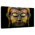 thumbnail image 1 of Elephant Stock Colorful Buddha Wall Art - Horizontal Canvas Wall Art - Living Room Wall Decor - Religion And Spirituality Canvas - Black And Orange Decor - 36" x 24", 1 of 8