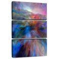 thumbnail image 1 of Elephant Stock Colorland Wall Art - Vertical Multi Panel Canvas - Living Room Wall Decor - Abstract Multi Panel - Teal And Blue Decor By Annette Schmucker - 48" x 74", 1 of 8