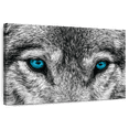 thumbnail image 1 of Elephant Stock Cool Wolf Wall Art - Horizontal Canvas Wall Art - Living Room Wall Decor - Animal Canvas - Gray And Black Decor - 30" x 20", 1 of 8