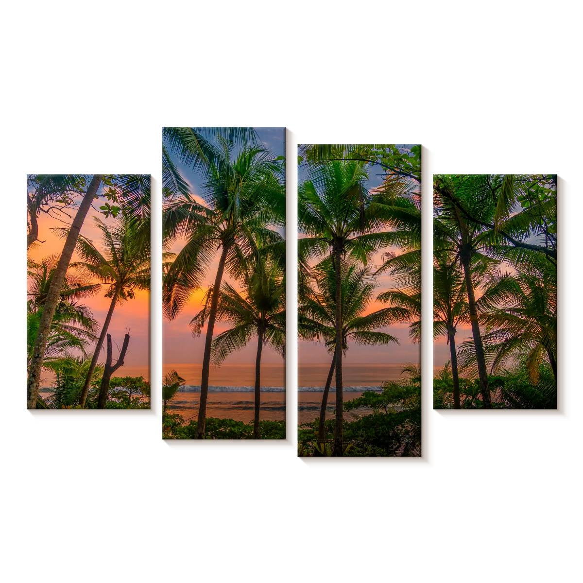 Elephant Stock Corcovado Sunset Beach Wall Art - Horizontal Multi Panel ...
