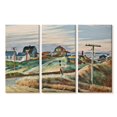 thumbnail image 1 of Elephant Stock Cottages At North Truro Wall Art - Horizontal Multi Panel Canvas - Living Room Wall Decor - Places Multi Panel - Blue And Gray Decor By Edward Hopper - 23" x 14", 1 of 4
