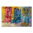 thumbnail image 1 of Elephant Stock Cowboy Boots Wall Art - Horizontal Canvas Wall Art - Living Room Wall Decor - Our America Canvas - Red And Yellow Decor By Richard Wallich - 51" x 34", 1 of 4