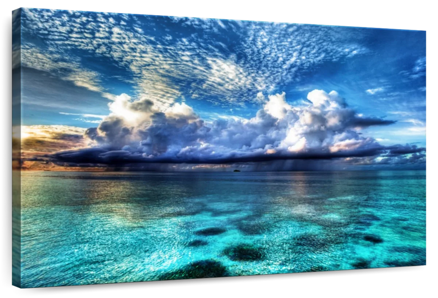 Elephant Stock Cozumel Ocean View Wall Art - Horizontal Canvas Wall Art ...