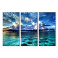 thumbnail image 1 of Elephant Stock Cozumel Ocean View Wall Art - Horizontal Multi Panel Canvas - Living Room Wall Decor - Beach Multi Panel - Blue And Turquoise Decor - 23" x 14", 1 of 4
