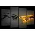 thumbnail image 1 of Elephant Stock The Creation Wall Art - Horizontal Multi Panel Canvas - Living Room Wall Decor - People Multi Panel - Gray And Black Decor By Octavian Mielu - 36" x 22", 1 of 4