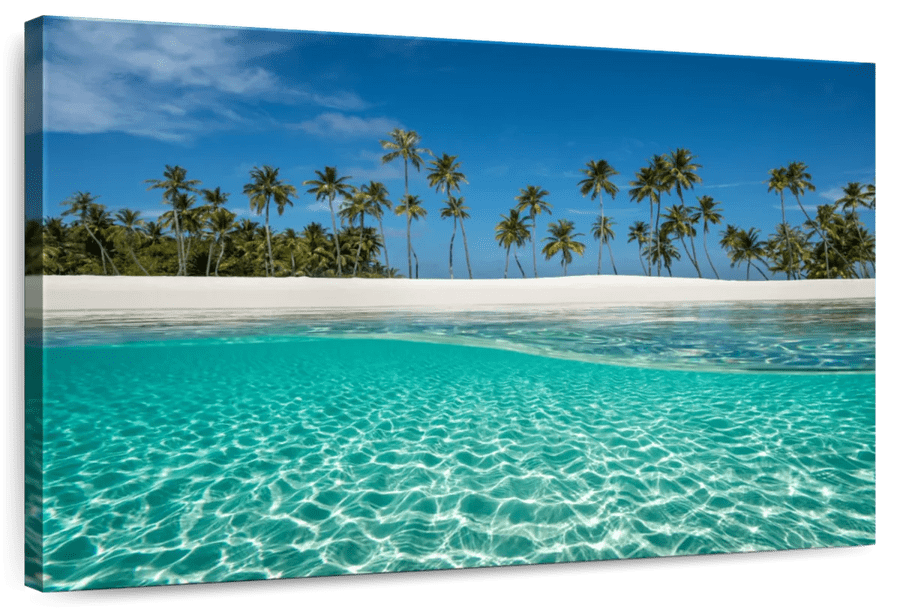 Elephant Stock Crystalline Indian Ocean Wall Art - Horizontal Canvas ...