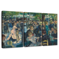 thumbnail image 1 of Elephant Stock Dance At Le Moulin De La Galette Wall Art - Horizontal Multi Panel Canvas - Living Room Wall Decor - People Multi Panel - Teal And Green Decor By Pierre Auguste Renoir - 38" x 24", 1 of 8