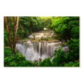 thumbnail image 1 of Elephant Stock Dazzling Huai Mae Khamin Waterfall Wall Art - Horizontal Canvas Wall Art - Living Room Wall Decor - Nature Canvas - Green And Brown Decor - 24" x 16", 1 of 4