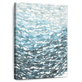 thumbnail image 1 of Elephant Stock Deeper Blue Wall Art - Vertical Canvas Wall Art - Living Room Wall Decor - Animal Canvas - Blue And White Decor By Norman Wyatt Jr. - 32" x 48", 1 of 8