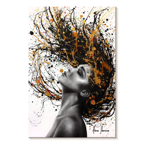 Elephant Stock Deeper Than The Soul Wall Art - Vertical Canvas Wall Art - Living Room Wall Decor - People Canvas - White And Black Decor By Ashvin Harrison - 30" x 45"