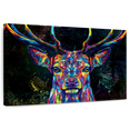 thumbnail image 1 of Elephant Stock Deer Color Grunge Wall Art - Horizontal Canvas Wall Art - Living Room Wall Decor - Animal Canvas - Brown And Orange Decor - 12" x 8", 1 of 8