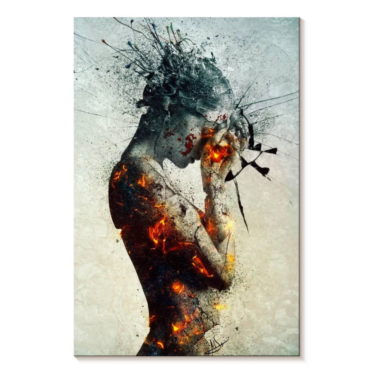 Elephant Stock Deliberation I Wall Art - Vertical Canvas Wall Art ...
