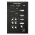 thumbnail image 1 of Elephant Stock Dental Brush Bw Patent Wall Art - Vertical Canvas Wall Art - Bathroom Wall Decor - Patent Canvas - Black And White Decor - 20" x 30", 1 of 4