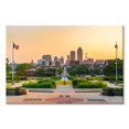 thumbnail image 1 of Elephant Stock Des Moines Park And Skyline Wall Art - Horizontal Canvas Wall Art - Living Room Wall Decor - Places Canvas - Gray And Orange Decor - 12" x 8", 1 of 4