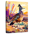 thumbnail image 1 of Elephant Stock Desert Roadrunner Wall Art - Vertical Canvas Wall Art - Living Room Wall Decor - Animal Canvas - Orange And Purple Decor By Ryan James - 8" x 12", 1 of 8