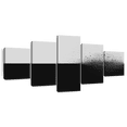 thumbnail image 1 of Elephant Stock Detachment Wall Art - Horizontal Multi Panel Canvas - Living Room Wall Decor - Abstract Multi Panel - Black And Gray Decor - 92" x 42", 1 of 8