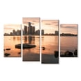 thumbnail image 1 of Elephant Stock Detroit Skyline Horizon Wall Art - Horizontal Multi Panel Canvas - Living Room Wall Decor - Places Multi Panel - Beige And Gray Decor - 75" x 48", 1 of 4