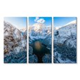 thumbnail image 1 of Elephant Stock Dolomites Alps Wall Art - Horizontal Multi Panel Canvas - Living Room Wall Decor - Nature Multi Panel - Beige And Gray Decor - 23" x 14", 1 of 4