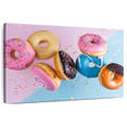 thumbnail image 1 of Elephant Stock Doughnut Party Wall Art - Horizontal Canvas Wall Art - Living Room Wall Decor - Food And Drink Canvas - Blue And Pink Decor - 12" x 8", 1 of 8